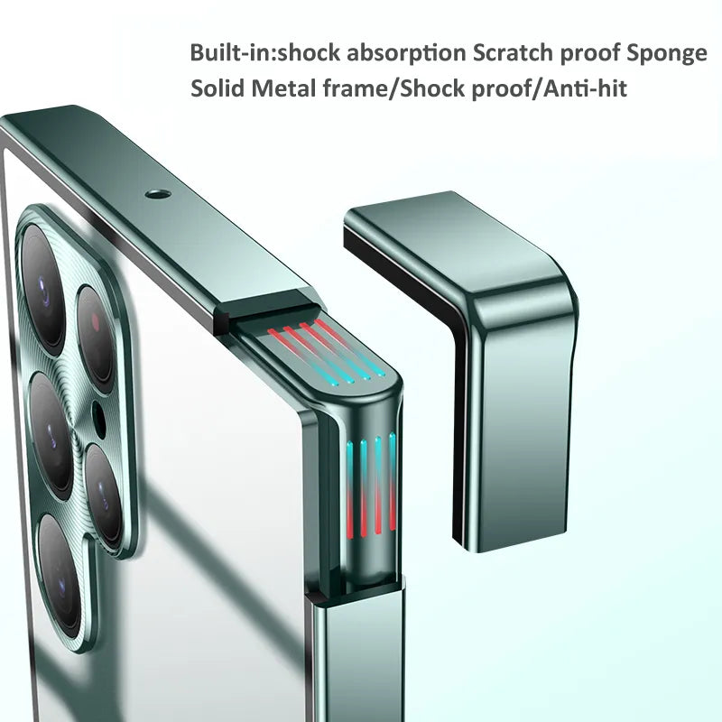Galaxy S23 Ultra Luxury Ultra-Thin Magsafe Matte Metal Frame Case