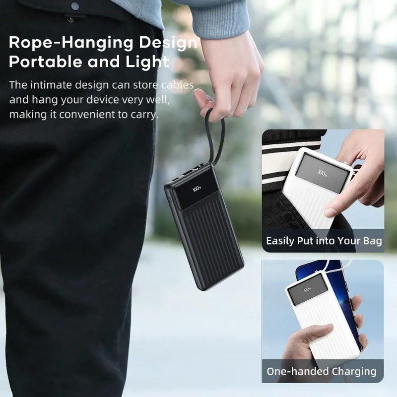 Powerhouse™ Multi-Cable 4-in-1 USB Power Bank