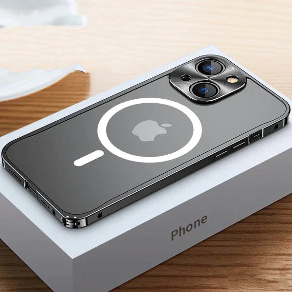 iPhone 13 Pro Frosted Glass Magsafe Edition Magnetic Bumper Case