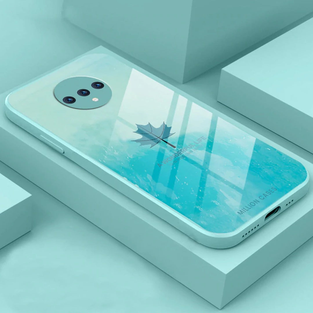 Watercolor Mapple Leaf Glass Case - OnePlus Nord
