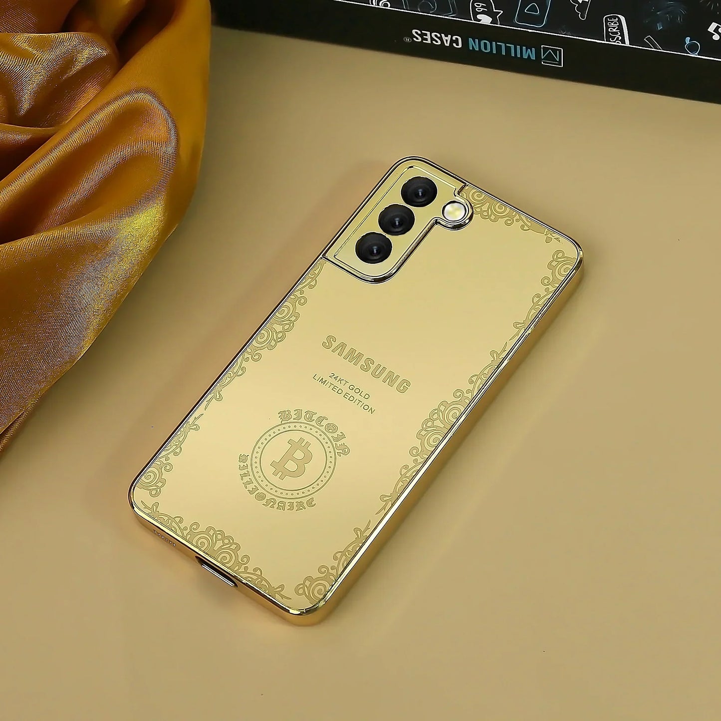 Galaxy S21 Plus Crafted Gold Luxurious Camera Protective Case