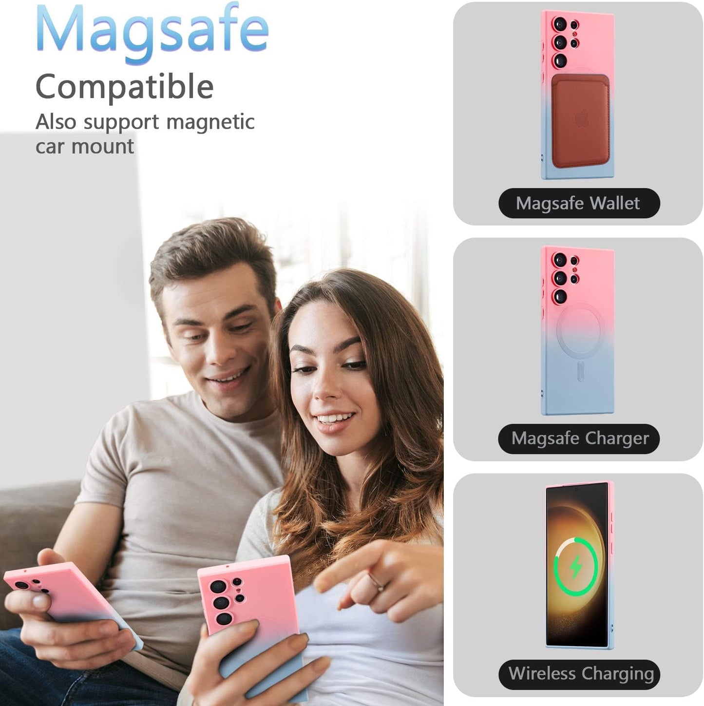 Gradient Soft Silicone MagSafe Case - Samsung