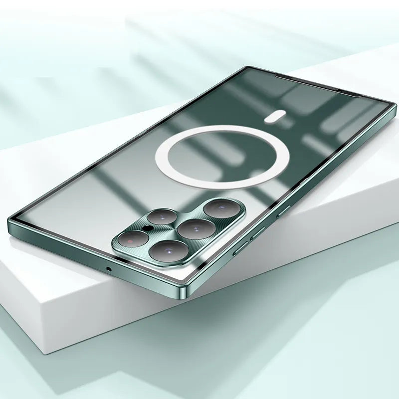 Galaxy S23 Ultra Luxury Ultra-Thin Magsafe Matte Metal Frame Case