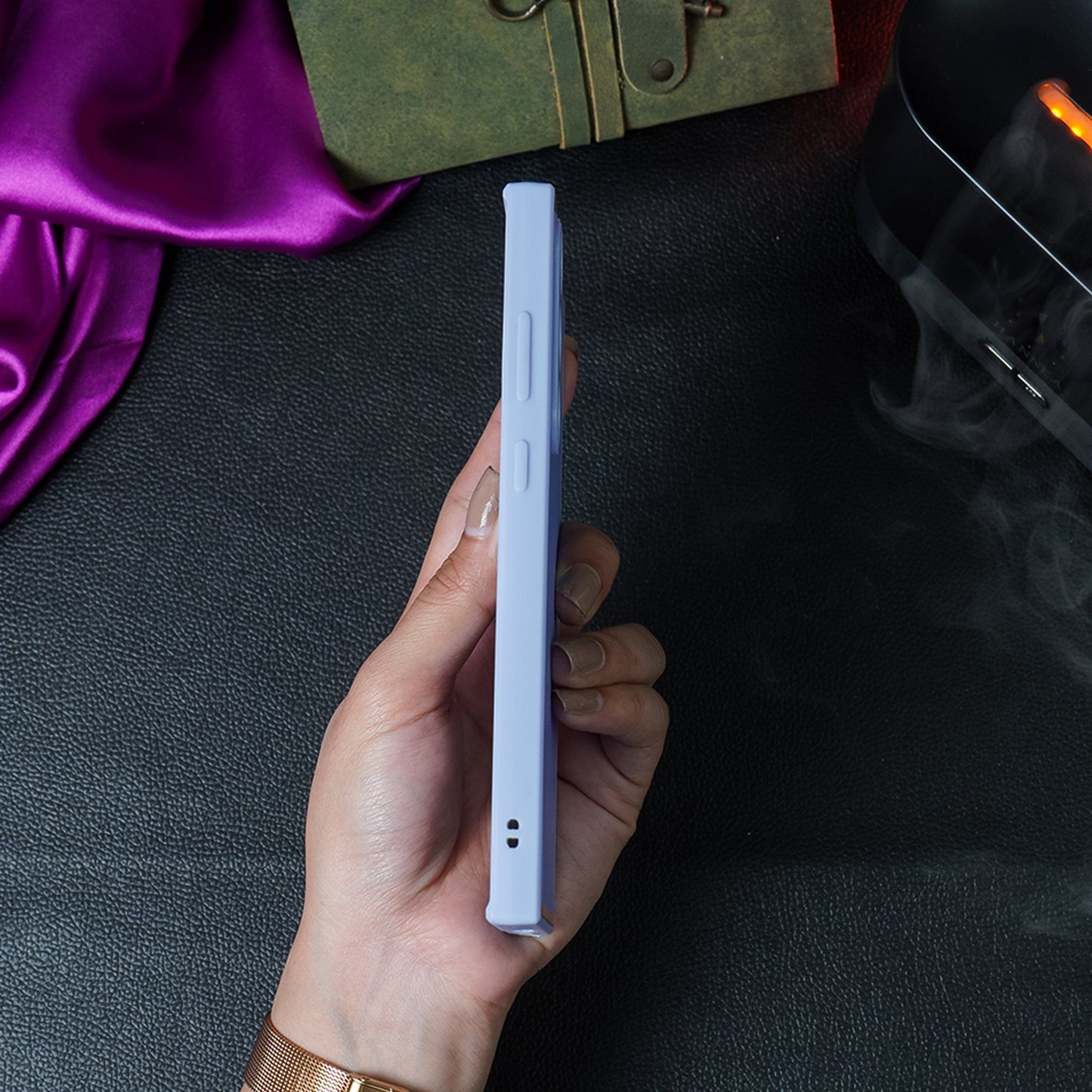 Square Gold Plated Soft Edges Case