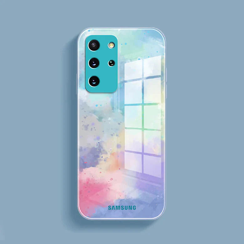 Galaxy Series for Watercolor Splatter Glass Back Case