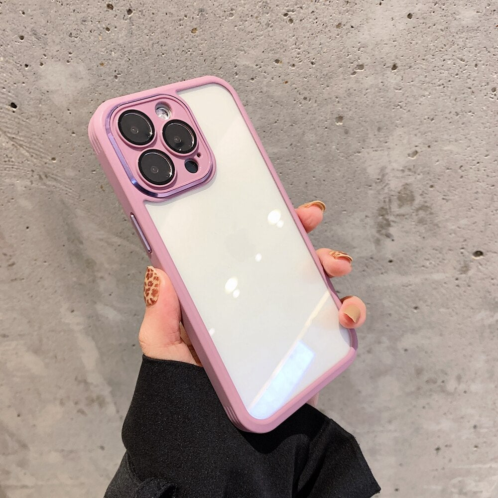 iPhone 14 Series Colored Bumper Case with Camera Protection