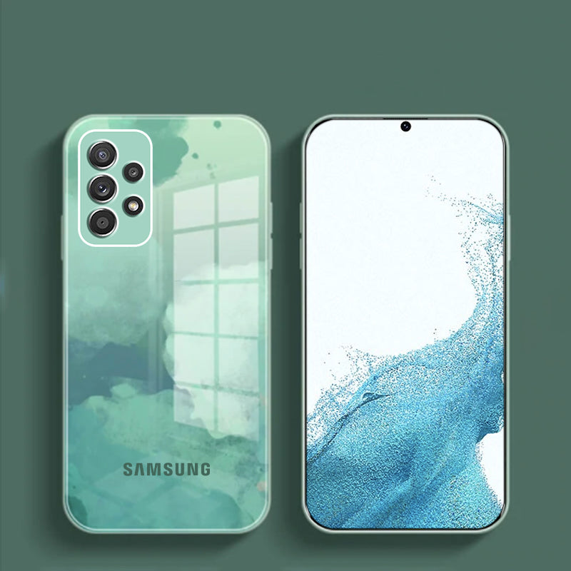 Galaxy Series For Colorful Wave Glass Phone Case