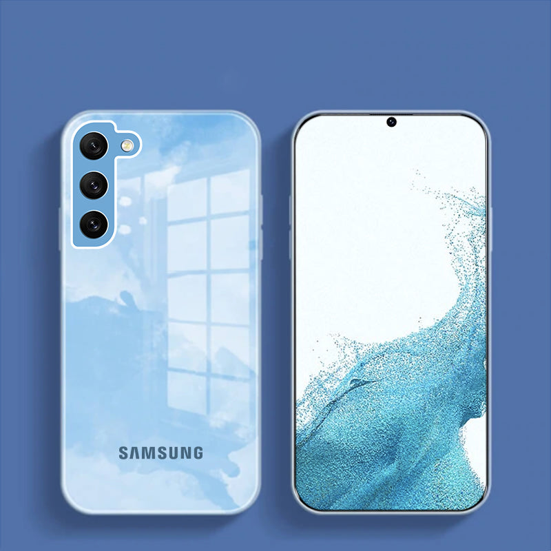Galaxy Series For Colorful Wave Glass Phone Case