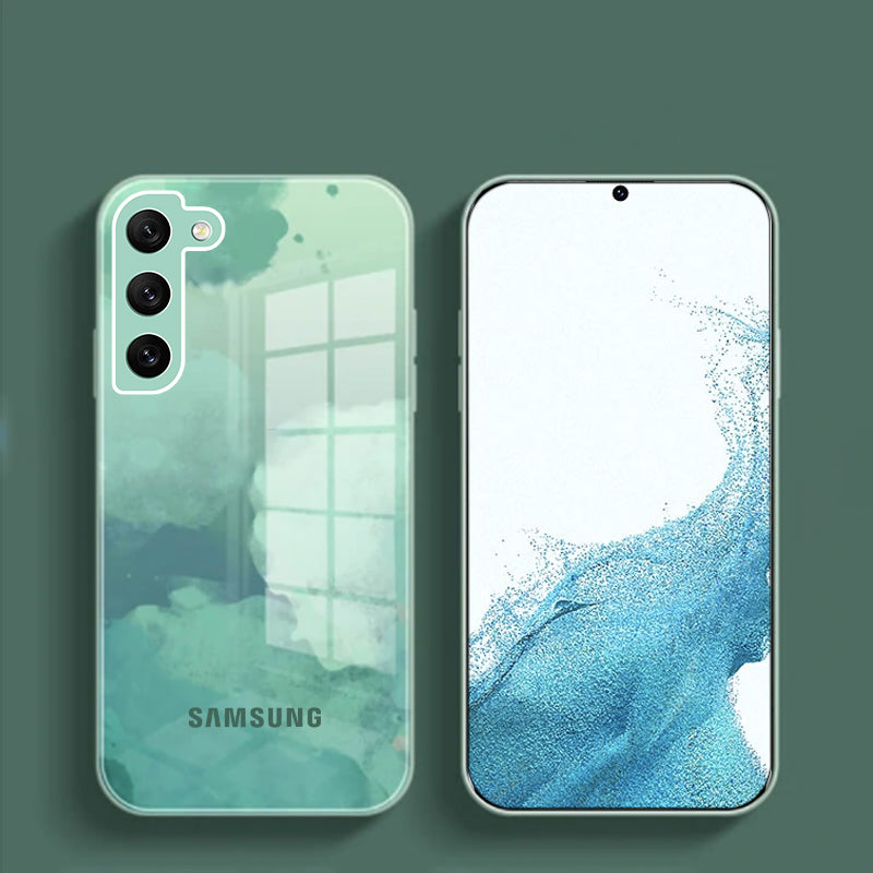 Galaxy S21 Plus Colorful Wave Glass Phone Case