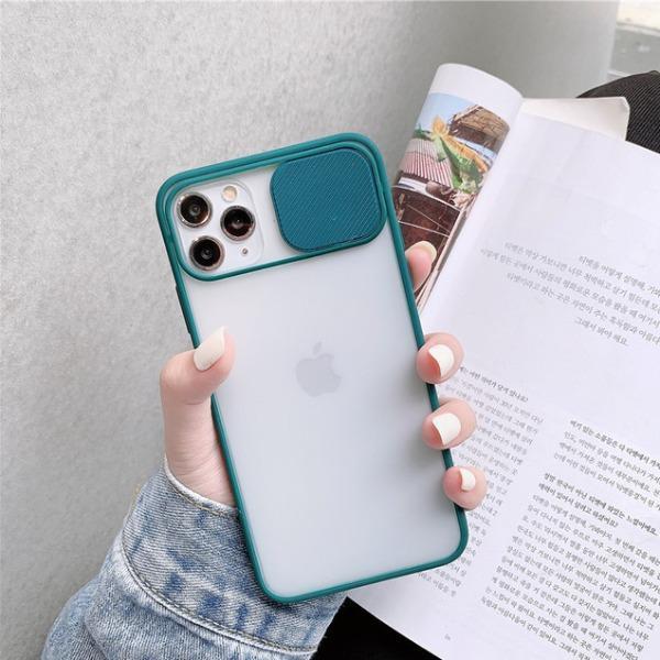 iPhone 12 Series Camera Lens Slide Protection Matte Case