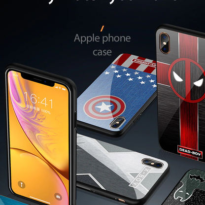 iPhone X/XS - Super Hero Series Glass Back Case