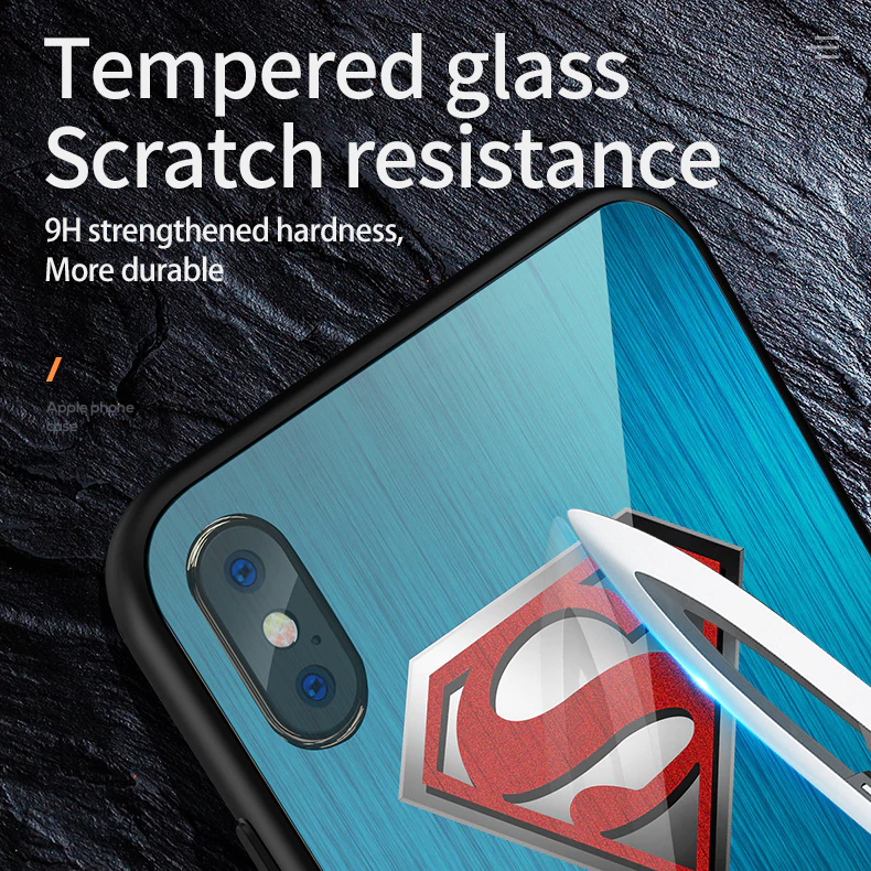 iPhone X/XS - Super Hero Series Glass Back Case
