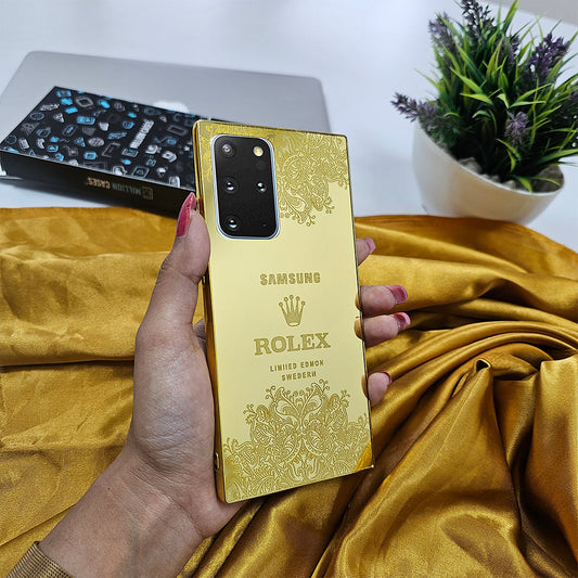 Galaxy S20 Plus Crafted Gold Luxurious Camera Protective Case