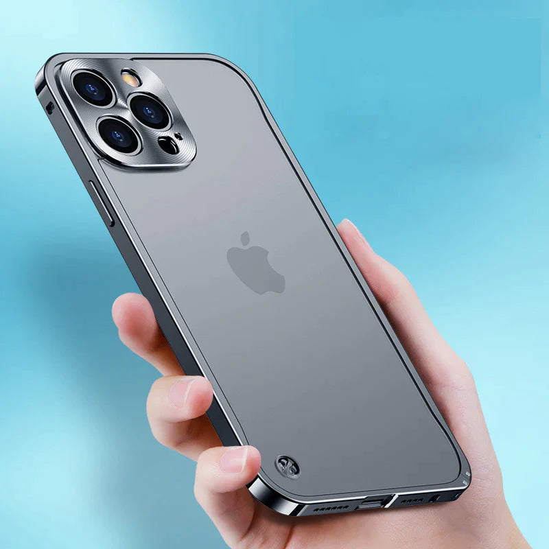 iPhone Translucent Metal Frame Matte Case