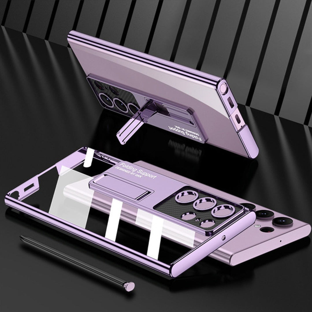 Luxury Ultra Clear Hybrid Stand Case