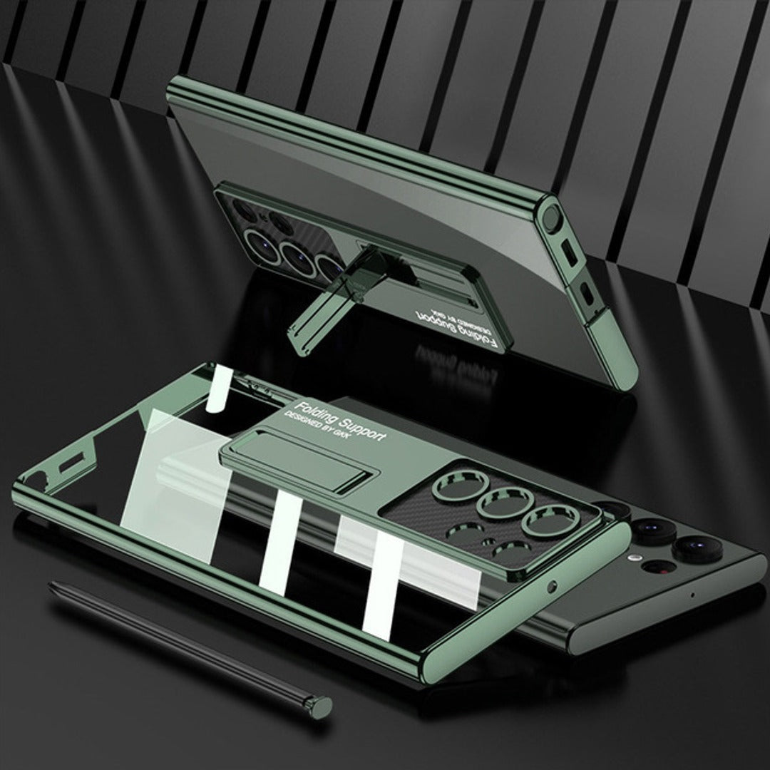 Luxury Ultra Clear Hybrid Stand Case