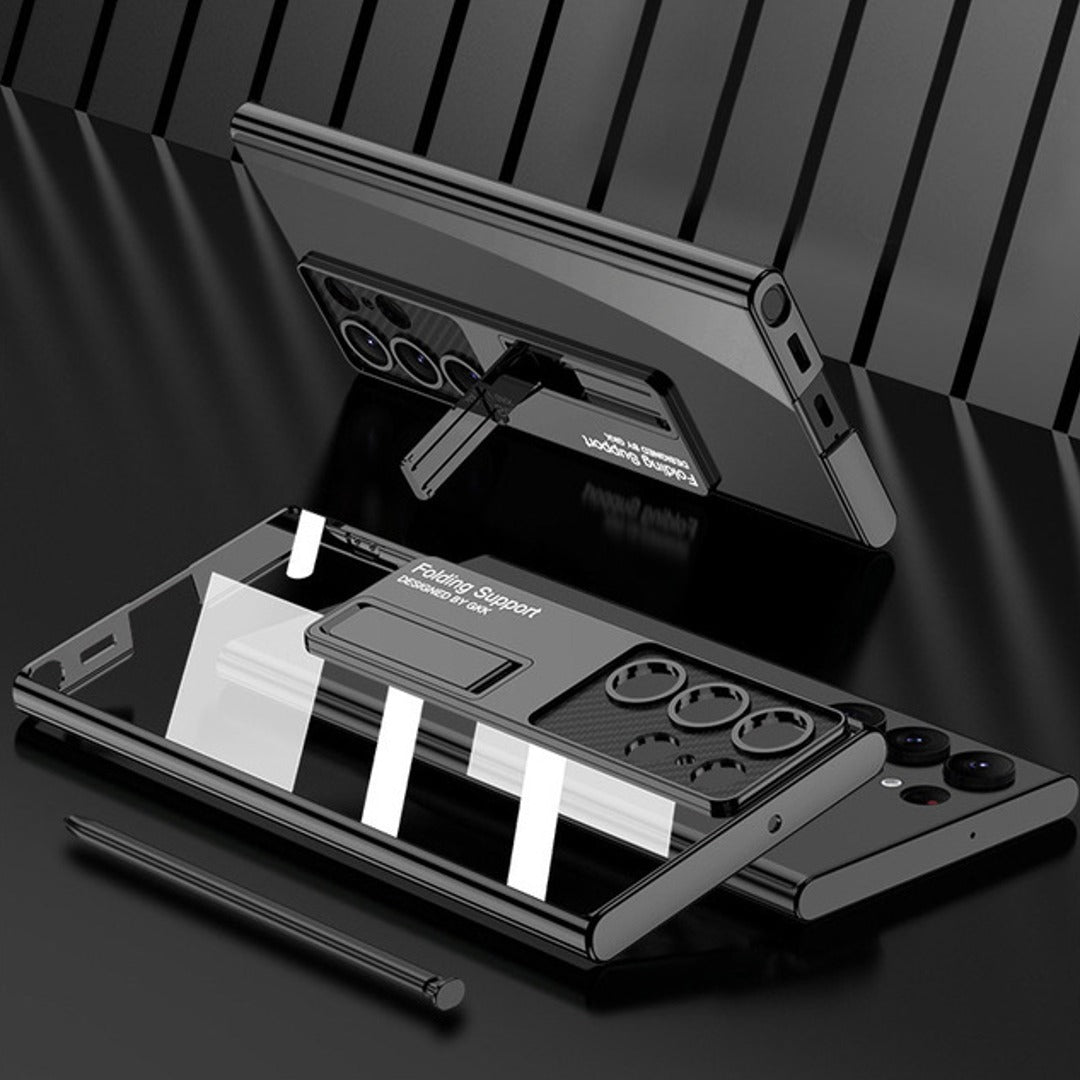 Luxury Ultra Clear Hybrid Stand Case