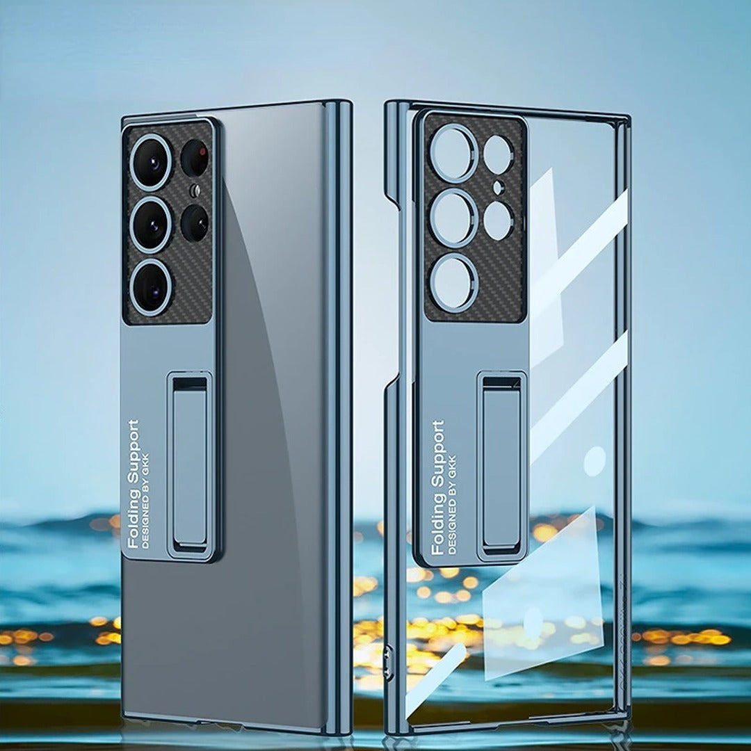 Luxury Ultra Clear Hybrid Stand Case