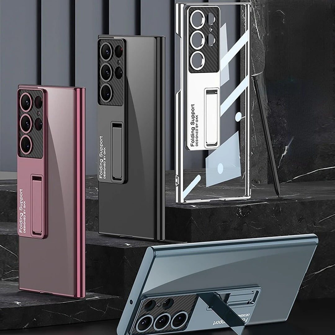 Luxury Ultra Clear Hybrid Stand Case