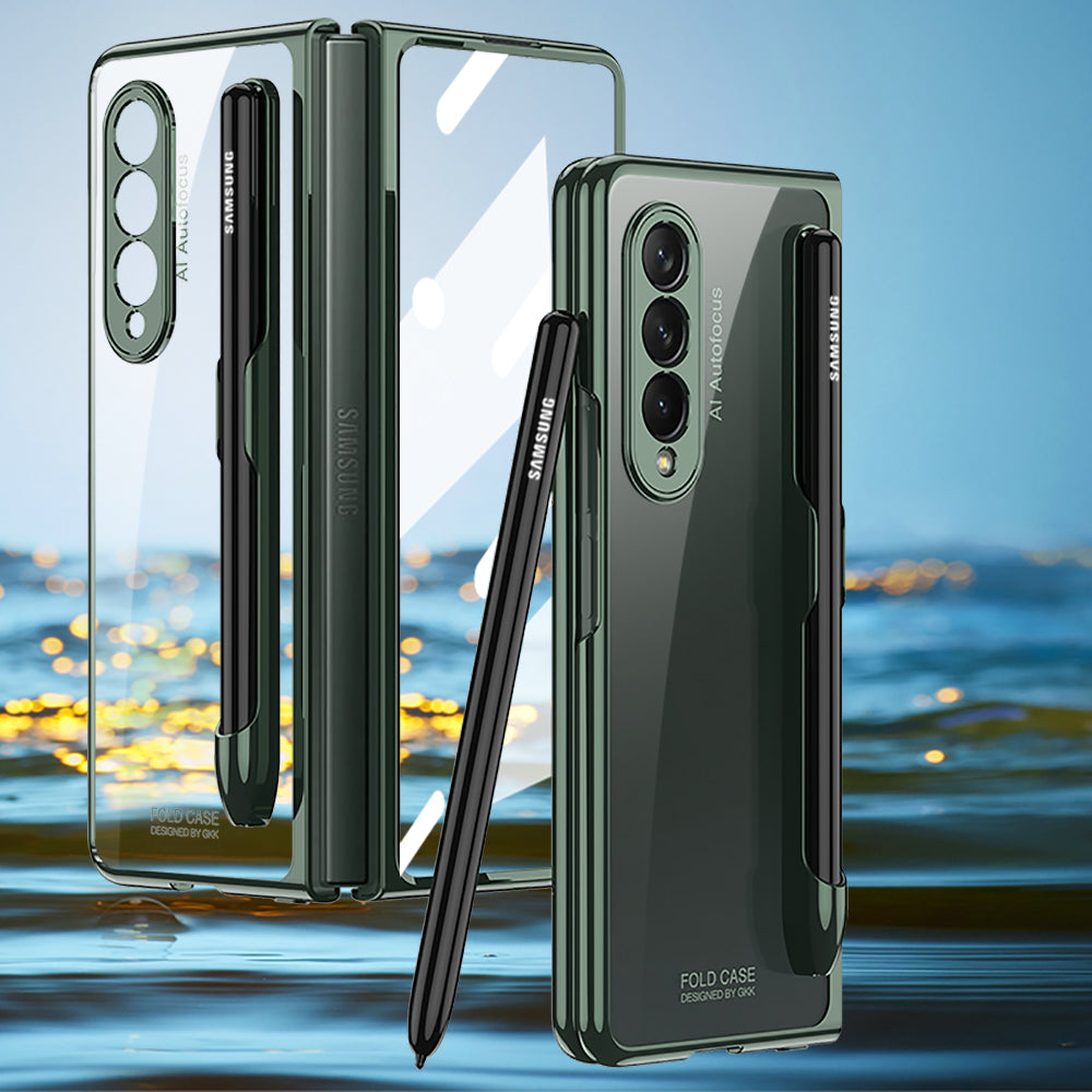 Galaxy Z Fold4 Electroplated Stylus Slot Folding Case