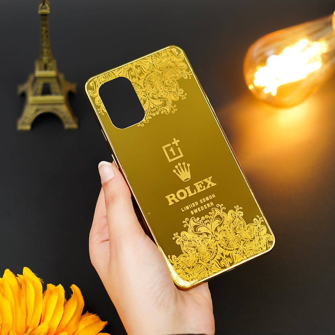 Radiant Gold Crafted Luxury Metal Case - OnePlus