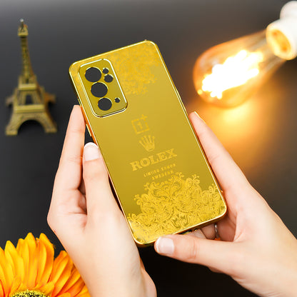 Radiant Gold Crafted Luxury Metal Case - OnePlus