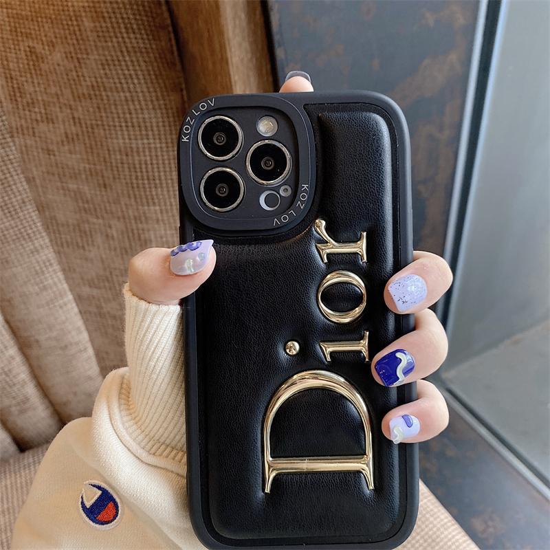 iPhone Series Luxury Dior Print Puffer Case