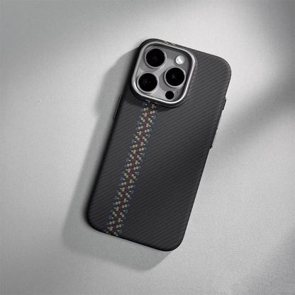 Embossed Carbon Fiber Armor Case - iPhone