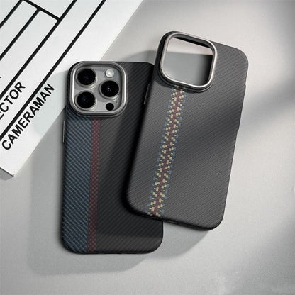 Embossed Carbon Fiber Armor Case - iPhone