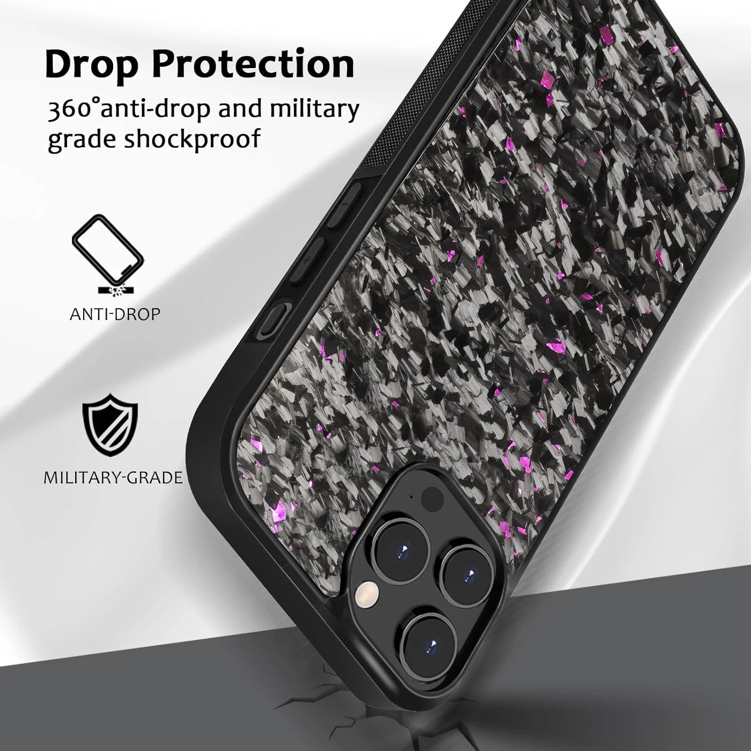 Fragmented Confetti Carbon Fiber Case iPhone – Million Cases