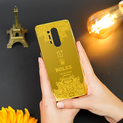 Radiant Gold Crafted Luxury Metal Case - OnePlus