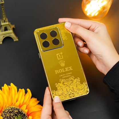 Radiant Gold Crafted Luxury Metal Case - OnePlus