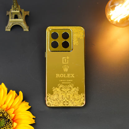 Radiant Gold Crafted Luxury Metal Case - OnePlus