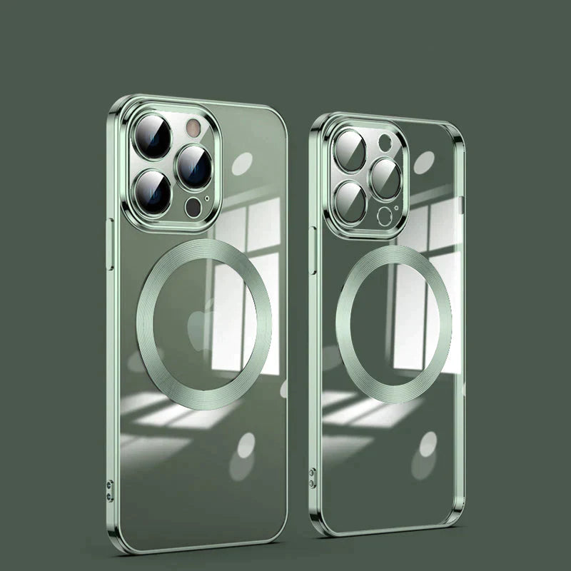 iPhone 12 Pro Luxury Plating Transparent MagSafe Case