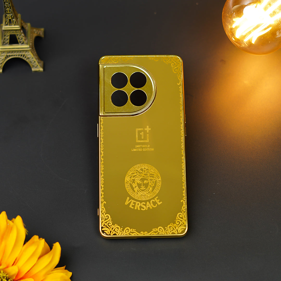 Radiant Gold Crafted Luxury Metal Case - OnePlus