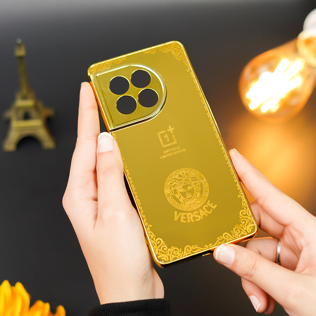 Radiant Gold Crafted Luxury Metal Case - OnePlus