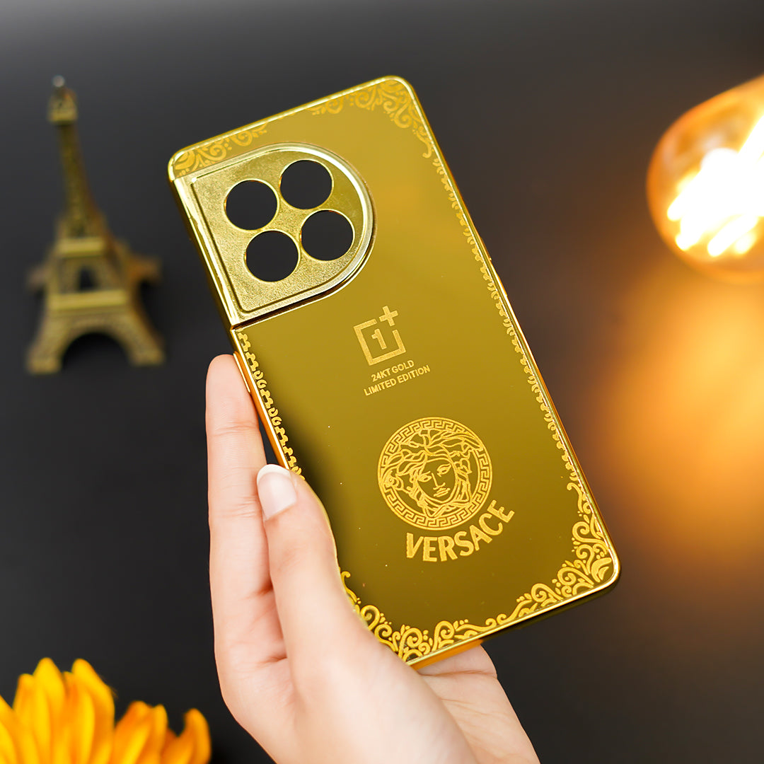 Radiant Gold Crafted Luxury Metal Case - OnePlus