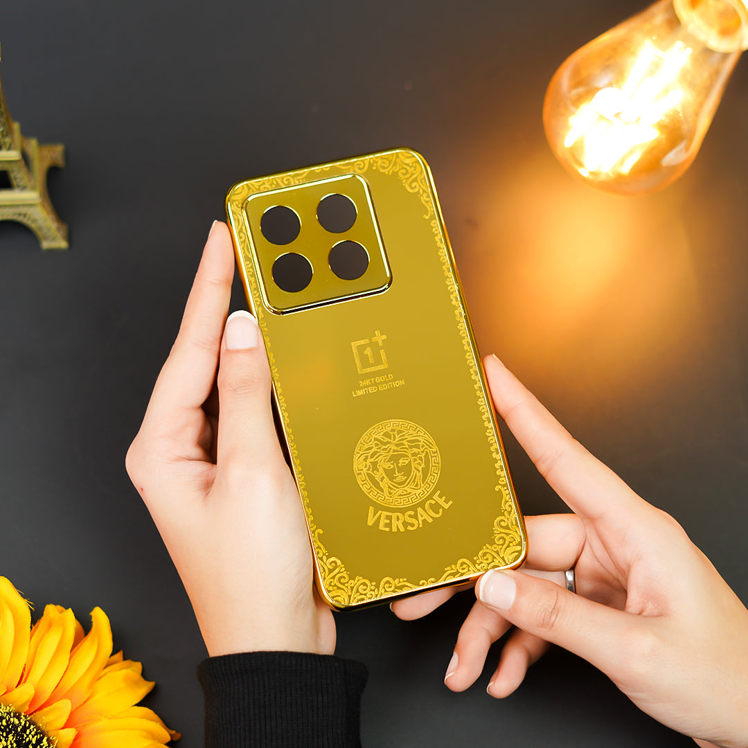 Radiant Gold Crafted Luxury Metal Case - OnePlus