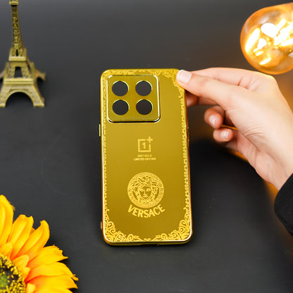 Radiant Gold Crafted Luxury Metal Case - OnePlus