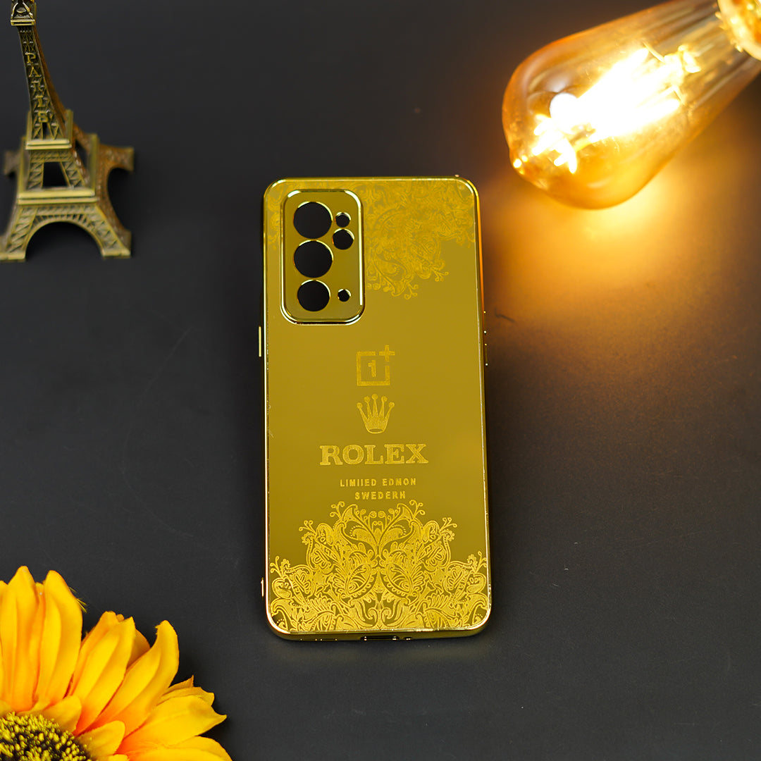 Radiant Gold Crafted Luxury Metal Case - OnePlus