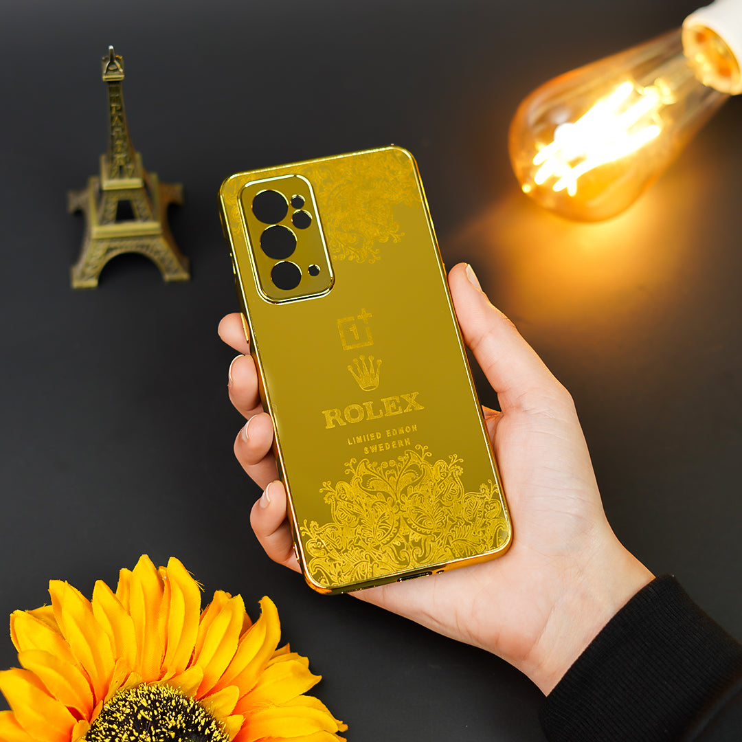 Radiant Gold Crafted Luxury Metal Case - OnePlus