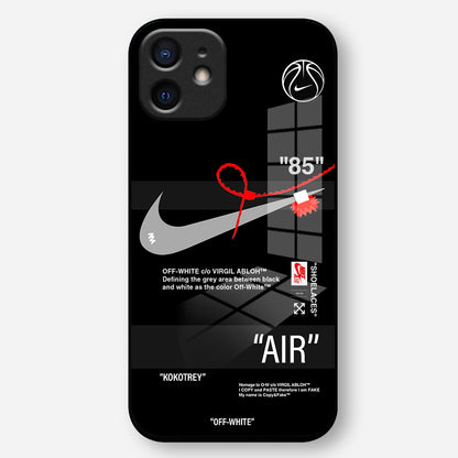 Sneaker Label Glass Case - iPhone