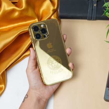 iPhone 13 Pro Crafted Gold Luxurious Camera Protective Case