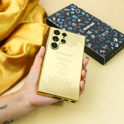 Galaxy S20 Ultra Crafted Gold Luxurious Camera Protective Case