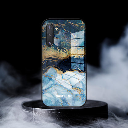 Dark Ocean Pattern Glass Case - Samsung