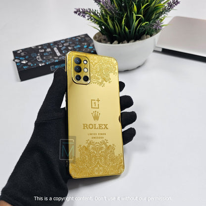 OnePlus 9RT Crafted Gold Luxurious Camera Protective Case