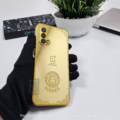 OnePlus 9RT Crafted Gold Luxurious Camera Protective Case