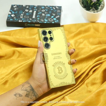 Galaxy S24 Series Luxurious Crafted Gold Camera Protective Case