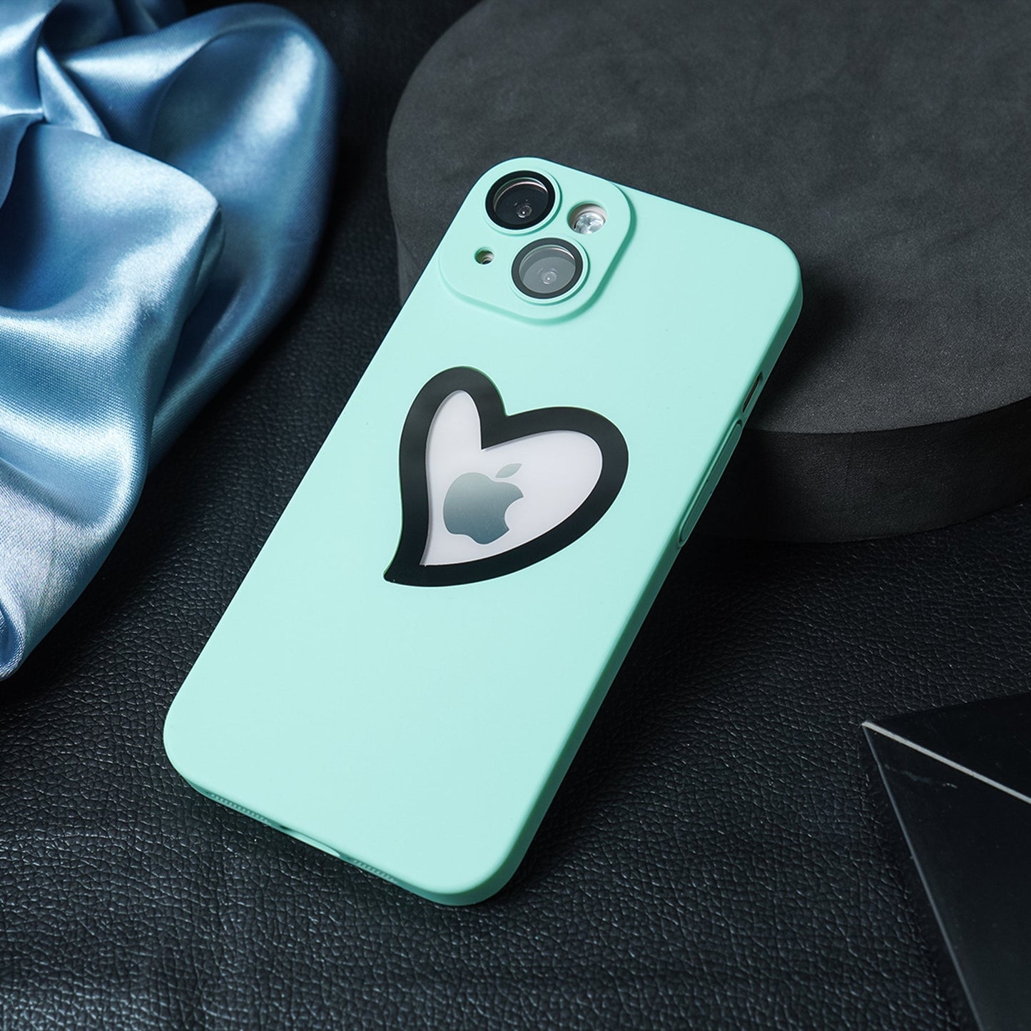 iPhone 14 Heart Shape Logo Design Case