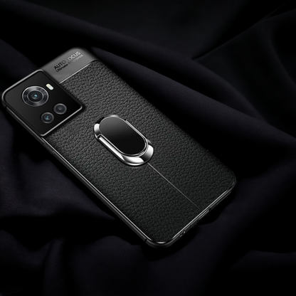 Sleek Urban Leather Ring Holder Case - OnePlus